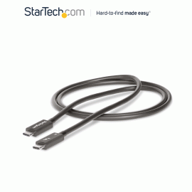StarTech.com Thunderbolt 4, 1m Cable, 40Gbps, 100W PD, 4K/8K Video (TBLT4MM1M)