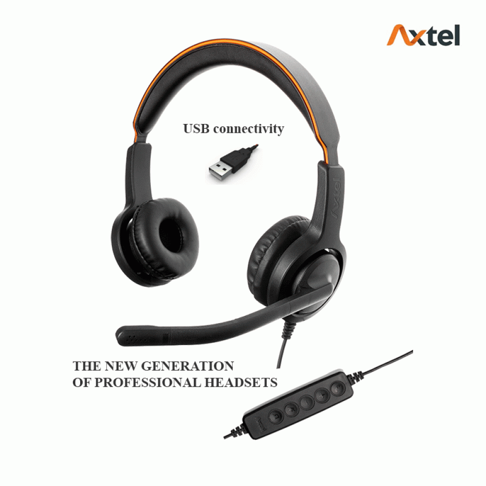 Axtel Voice UC40 HD duo NC USB Headset (AXH-V40UCD)