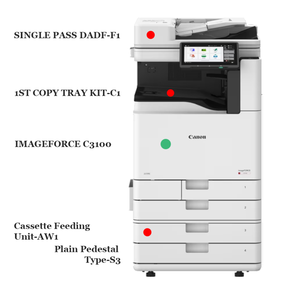 CANON IMAGEFORCE C3100 SERIES MFP / C3122 LICENSE@E (7215C006 - 7254C006)
