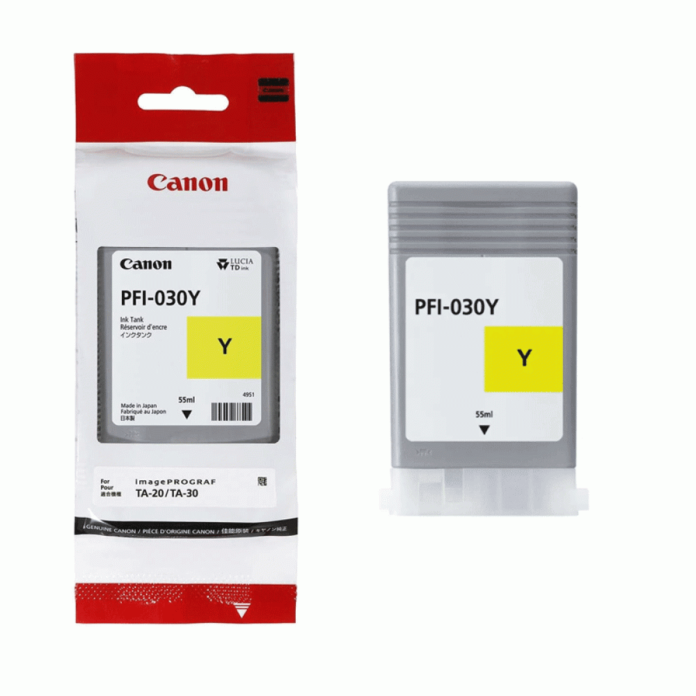 Canon PFI-030 Yellow Ink 55mL (3492C001AA)