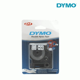 DYMO D1 S0718050 Flexible Nylon Tape 19mm x 3,5m Black on White (16958)