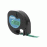 DYMO LetraTag Tape 91204 Plastic Black on Green 12mm x 4m (S0721640)