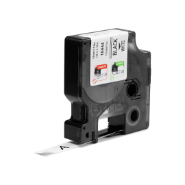 DYMO RHINO S0708600 Vinyl 12X5.5, Black On White (18444)