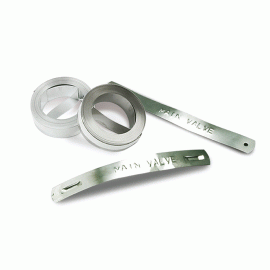 Dymo 32500 Stainless Steel non-adhesive Label 1/2" (10 roll pack) (32500-10PK)