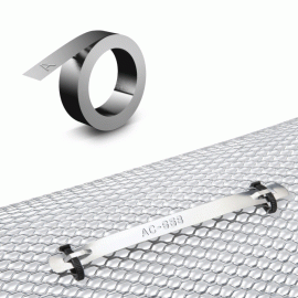 Dymo 32500 Stainless Steel non-adhesive Label 1/2