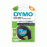 DYMO LetraTag Tape 91208 Plastic Black on Silver 12mm x 4m (S0721730)
