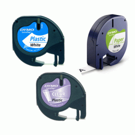 DYMO Label tape LT, 12331, Variety Pack of 3, 12mm x 4m