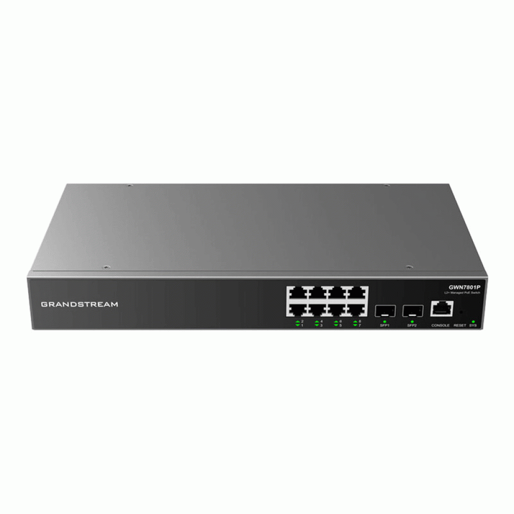 GRANDSTREAM GWN7801P 8 PORT GIGABIT POE+ MANAGED SWITCH