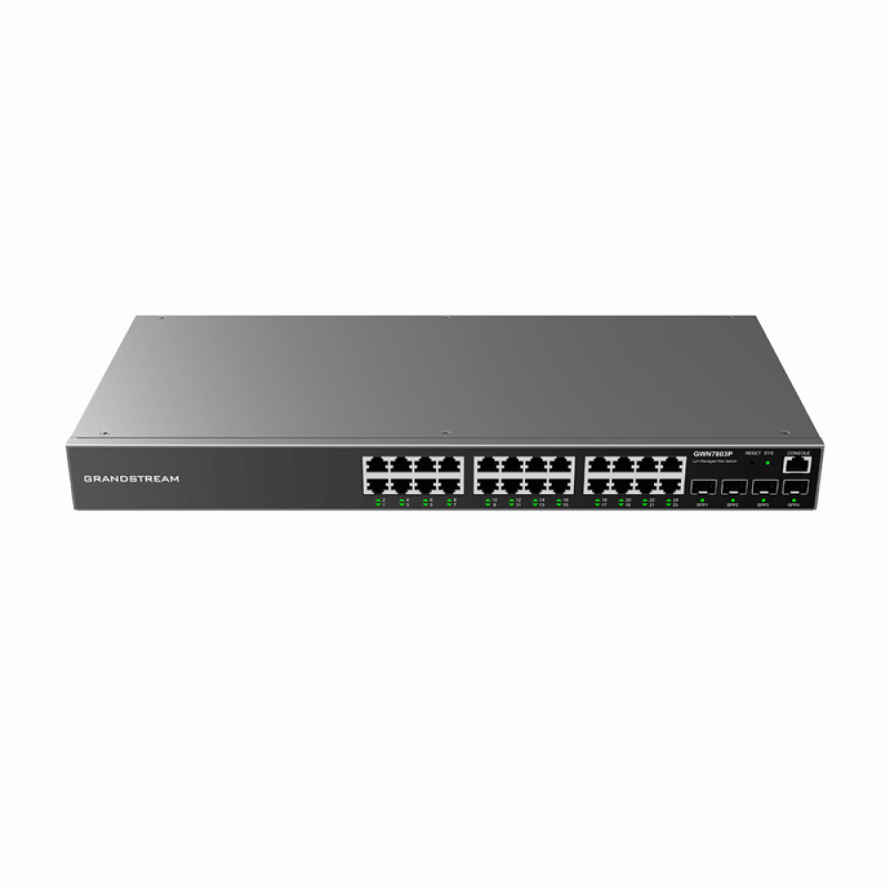 GRANDSTREAM GWN7803P 24 PORT GIGABIT POE+ MANAGED SWITCH
