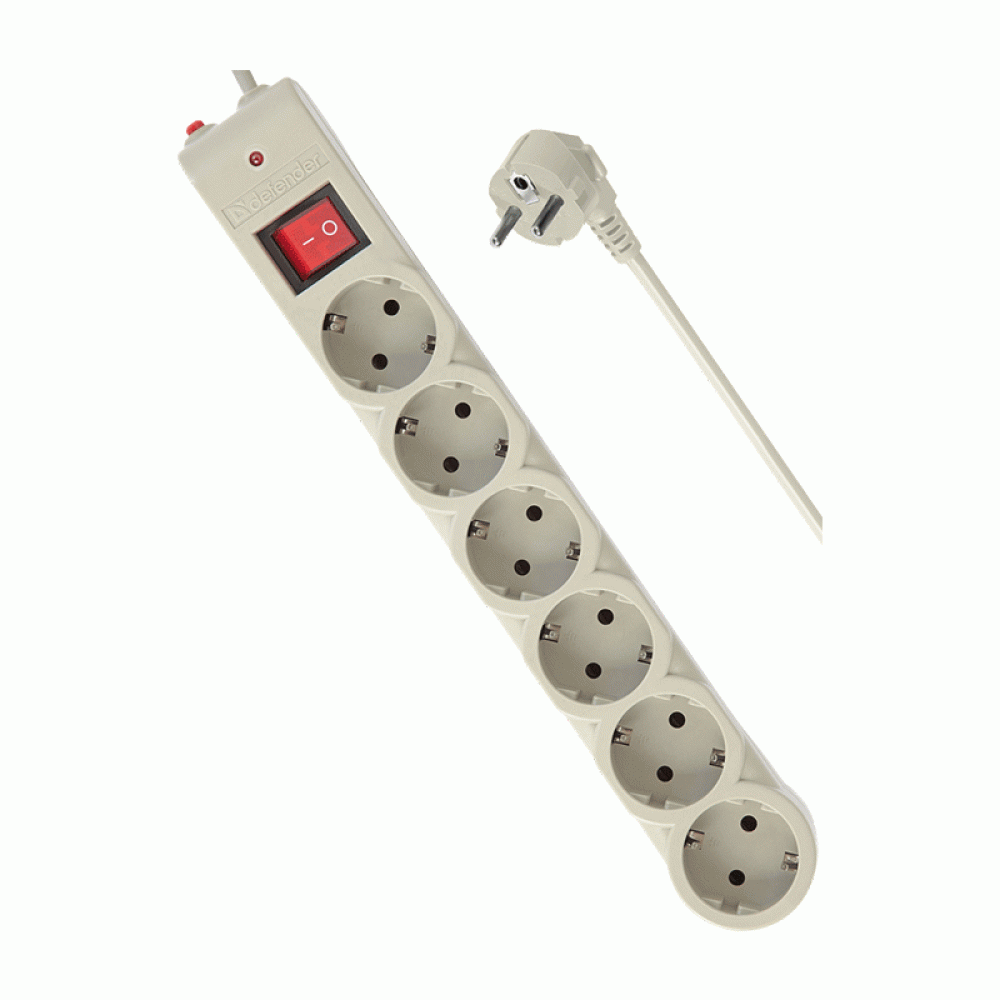 Defender DFS 603 3.0m, 6 outlets (99407)