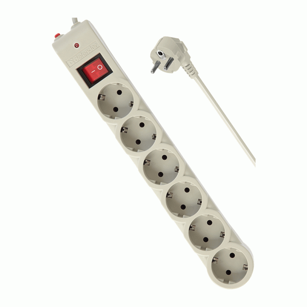 Defender DFS 605 5.0m, 6 outlets (99408)