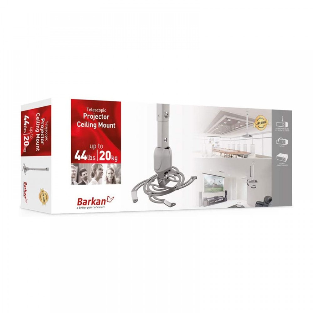 Barkan 91.S Telescopic Projector Ceiling Mount (BARKAN91S)